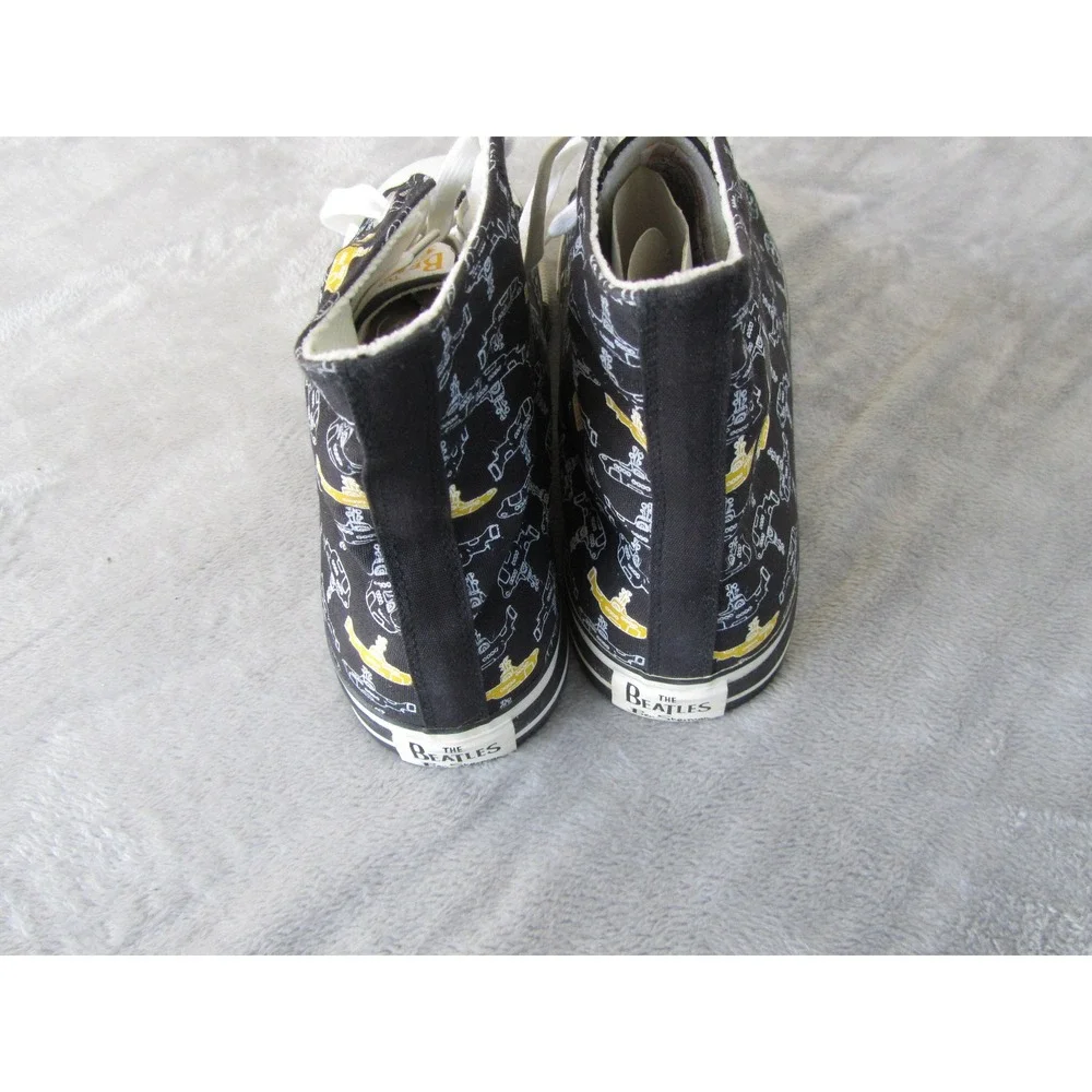 Ben Sherman The Beatles Yellow Submarine High Top Sneakers Mens‎ 13 Black Canvas